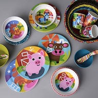 Conjunto de Louça Infantil French Bull - Pratos, Copos e Tigelas Divertidos em Melamina Resistente - imagem 3
