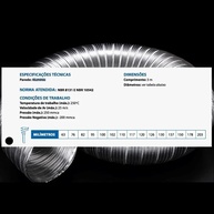 Duto Semiflexível em Alumínio 63mm 3m - Resistente e Versátil para Ventilação - imagem 5