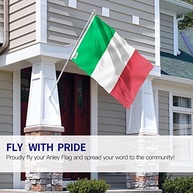 Bandeira da Itália 3x5 pés Anley Fly Breeze - Polyester Resistente, Cores Vivas e Ilhós de Latão - imagem 4