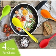Conjunto de Colheres de Silicone Resistentes ao Calor - 4 Peças Antiaderentes para Cozinhar, Mexer e Servir - imagem 3