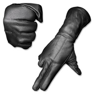 Luvas de motocicleta Hugger pretas sem forro, resistentes ao frio/vento, Preto, Extra-Large - imagem 2