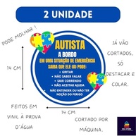 Kit 6 Adesivos Autismo PCD: Conscientização e Respeito no Trânsito - imagem 5