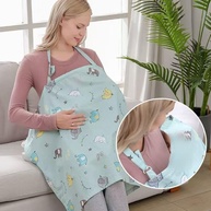 1 capa de musselina para amamentação do bebê, capa respirável para amamentação, avental de amamentação para mãe, dossel multiuso para assento de carro (trigo de verão) - imagem 4