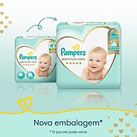 Fraldas Pampers Premium Care Jumbo M 80 Unidades: Proteção Suave e Respirável - imagem 2
