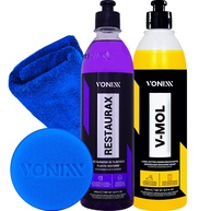 Kit Restaurador de Plástico Renovador Vonixx Restaurax + V-Mol 500ml - imagem 1