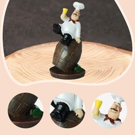 Escultura de Resina de Chef Decorativa - Figura Criativa para Cozinha e Restaurante - imagem 5