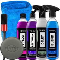 Kit Completo Estética Automotiva Vonixx: Delet, Blend, V-Floc, Restaurax + Acessórios Karbox - imagem 1