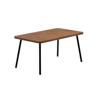Mesa de Jantar Retangular Stellar Carraro 6 Lugares | Design Moderno em Nogal e Preto - imagem 4