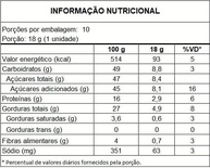 SANTO ANTONIO ALIMENTOS PACOQUINHA RETANGULAR TRADICIONAL DISPLAY 180G 10 UN X 18G - imagem 2