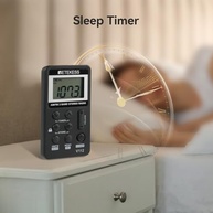 Rádio Portátil Retekess V112: Som Digital AM/FM com Fone, Bateria Recarregável e LCD - Preto - imagem 5