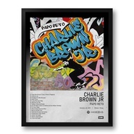 Quadro Spotify Álbum Papo Reto Charlie Brown Jr - 33x43cm - Arte Musical com Moldura Ecológica - imagem 2