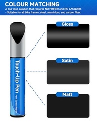 Tinta de Retoque Carbono Fosco #393939 - Compatível com Giant Exact Match para Reparos Profissionais em Bicicletas - imagem 3