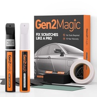 Kit de Retoque para Chevrolet - Caneta de Tinta Metálica Preta Mosaico + Transparente - imagem 1