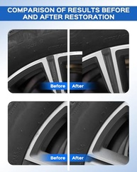Tinta de Retoque para Jantes Preta Fosca – Reparo DIY de Arranhões para Rodas BMW - imagem 4