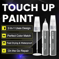 KIKIMO Tinta de Retoque Tesla Branco Pérola - Kit Reparo Pintura Carro 2-em-1 com Ponta Caneta e Pincel - imagem 3
