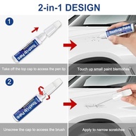 Tinta de Retoque para Carro Eminent White 085 - Compatível com Lexus - Kit 2 em 1 para Reparar Arranhões com Facilidade - imagem 3