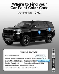Tinta de Retoque GMC Exact Match 2 em 1 - Cor Ebony Twilight Metallic GB8/WA384A - imagem 4