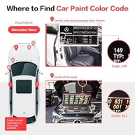 Carhoo Caneta de Retoque Tinta Diamond White 799/9799 - Compatível com Mercedes-Benz Tricoat 16ml - imagem 3