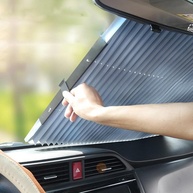 Protetor Solar Retrátil para Para-brisa de Carro - Proteção UV e Calor - imagem 1