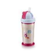 Copo Playful Glow In The Dark Rosa Pink Star - 240ml com Brilho Noturno e Canudo Retrátil - imagem 1