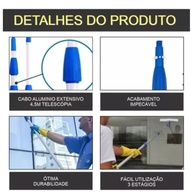 Cabo Extensor Retrátil 3 Metros: Alcance e Versatilidade para Pintura e Limpeza - imagem 5