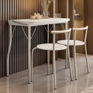 Conjunto Sala de Jantar Palermo com Mesa Retrátil e Cadeiras Ergonômicas Carraro - imagem 1