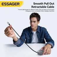 Carregador 3 em 1 Essager: Wireless, Magnético e Retrátil! - imagem 4