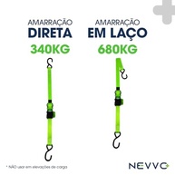 Cinta de Carga Catraca Semiautomática Retrátil NEVVO 4.5m - Segurança e Praticidade para Sua Carga! - imagem 5
