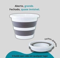 Balde Retrátil Dobrável 10L - Portátil e Versátil para Pets, Limpeza e Atividades Externas - imagem 5
