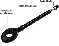 Antena Corta Linha de Pipa Retrátil Inox para Moto - Segurança Essencial - imagem 2