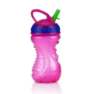 Nûby Copo com Canudo Retrátil 300 ml Rosa - Seguro, Prático e Ideal para Crianças - imagem 2