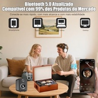 Elyblo Player Portátil CD HIFI: Som Imersivo e Design Retrô para Sua Casa - imagem 4