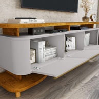 Rack Guararapi para TV até 75" Naturalle: Moderno e Retro - imagem 2