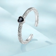 Anel Prata 925 Bamoer: Elegância Retrô - imagem 2