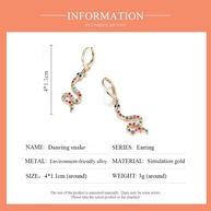 Brincos de Cobra com Strass Bamoer: Elegância Retrô - imagem 2