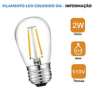 Lâmpada Filamento LED Colorido: Toque Retrô! - imagem 2