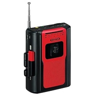 Rádio Retrô Jensen AM/FM Portátil com Toca-Fitas - Vermelho Vintage - imagem 3