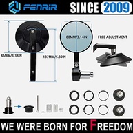 Retrovisor FENRIR Ponta de Guidão: Estilo Cafe Racer e Visão Clara para sua Moto - imagem 5