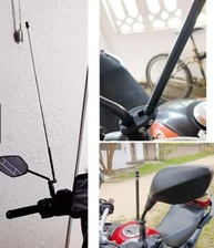 Antena Corta Linha de Pipa 7 Estágios Inox para Retrovisor 10mm - Segurança Premium - imagem 2