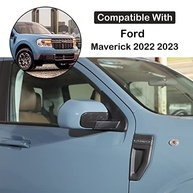 Capa Decorativa Fibra de Carbono L para Espelho Retrovisor Ford Maverick 2022-2023 - imagem 3