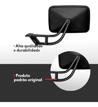 Retrovisor Pampa 1984-1997 Esquerdo Fixo Preto - Visibilidade e Segurança Essenciais - imagem 3