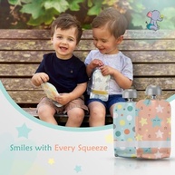 Little Whispers Bolsas Reutilizáveis para Alimentação Infantil - 10 Unidades com Bico Ergonômico - imagem 3