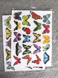 Adesivos de Janela Borboleta - 40 Unidades Reutilizáveis | Decoração e Proteção contra Colisão de Pássaros - imagem 3