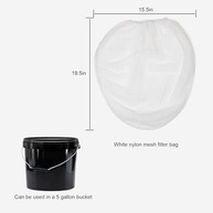 Filtro de Saco de Malha Fina 5 Galões - 10 Unidades Reutilizáveis para Pintura, Jardinagem e Hidroponia - imagem 4