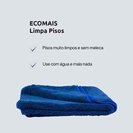 Ecomais Limpa Pisos Interno 50x80cm - Azul | Pano de Chão Reutilizável e Absorvente - imagem 3