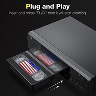 Mwin Limpador de Cabeças VHS - Tecnologia a Seco para Tocadores VHS/VCR | Fita Reutilizável sem Líquido - imagem 2