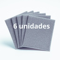 Kit 6 Panos de Limpeza em Aço Reutilizável 20x20 cm - Limpeza Pesada sem Arranhões - imagem 1