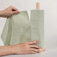 Rolo de Pano de Limpeza de Microfibra Reutilizável - Ultra Absorvente e Sem Arranhões (Cinza) - imagem 5