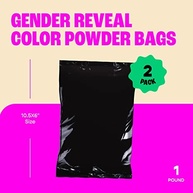 Chameleon Colors Pó revelador de gênero azul – kit blackout – dois sacos de 500 g – cor azul vibrante – pó para revelação de gênero de bebês – cor não visível através da bolsa – fácil limpeza – não - imagem 3