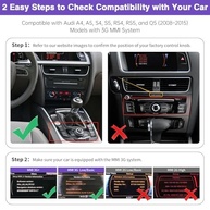 NINETOM Kit CarPlay Sem Fio para Audi A4/A5/Q5 (2008-2015) 3G MMI: Android Auto, Câmera Reversa e Mais! - imagem 3